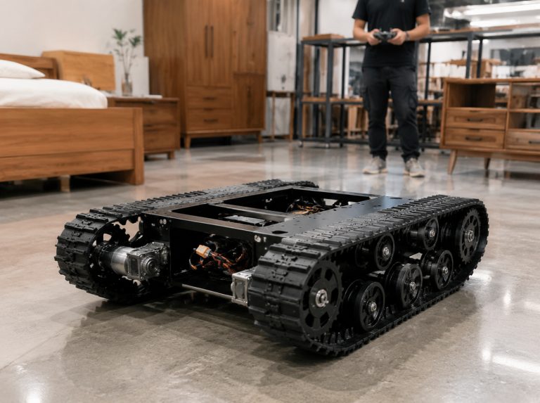 武冈小型电机驱动履带底盘